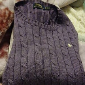 Polo by Ralph Lauren Lavender Cable Knit Sweater